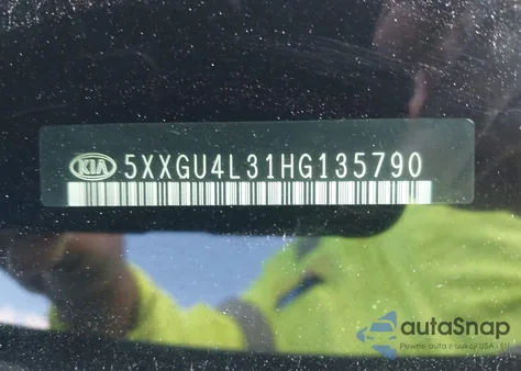 2017 Kia Optima Ex z USA, uszkodzony, nr VIN 5XXGU4L31HG135790